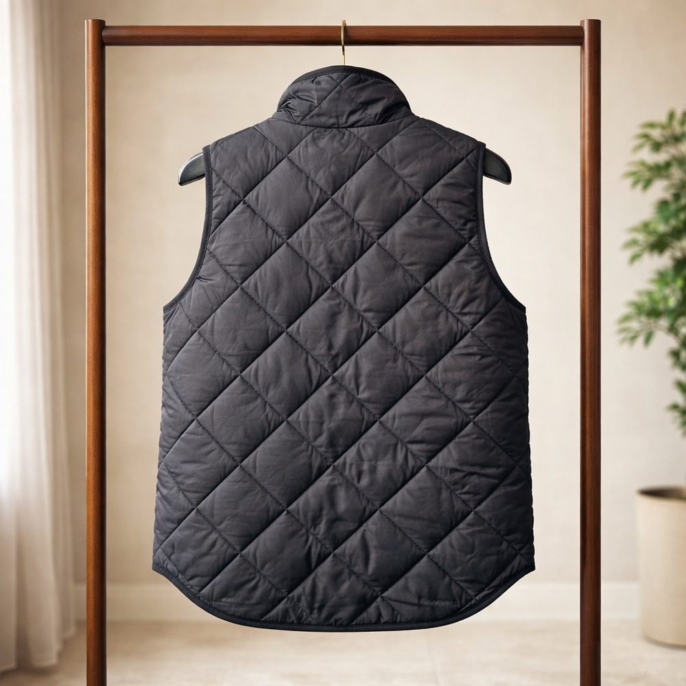 J. Crew Black Quilted Vest for Women - Picture 3 of 7
